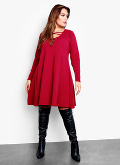 Catch Up Shift Cotton Mini Dress