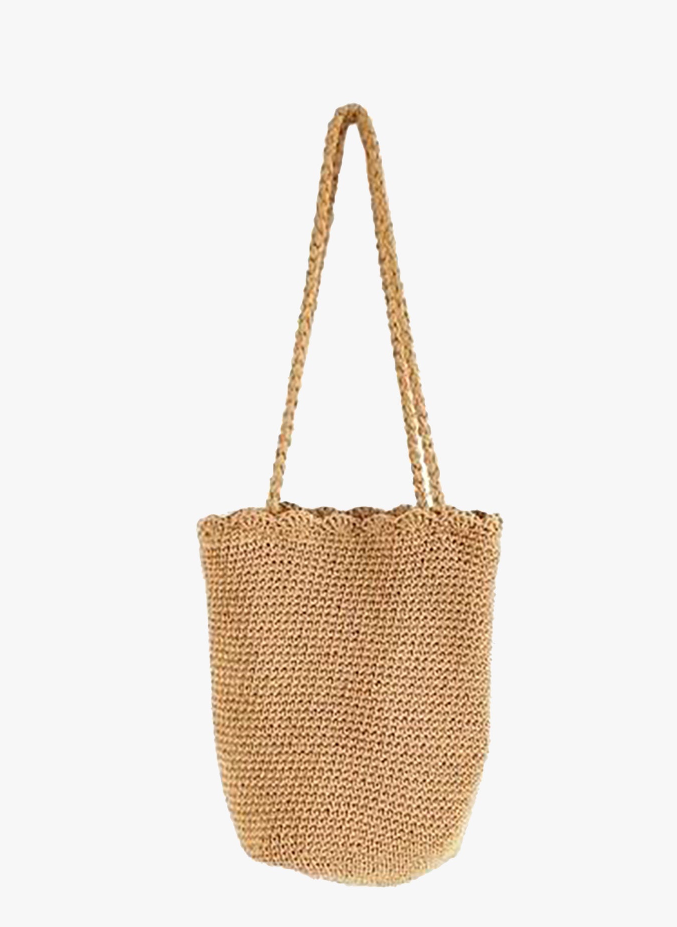 Knitted Scalloped Edge Tote