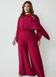 Helly Oversized Kimono Sleeve Blouse w. Tube Top