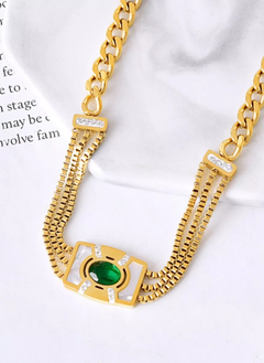 18K Gold-Plated Geometric Necklace