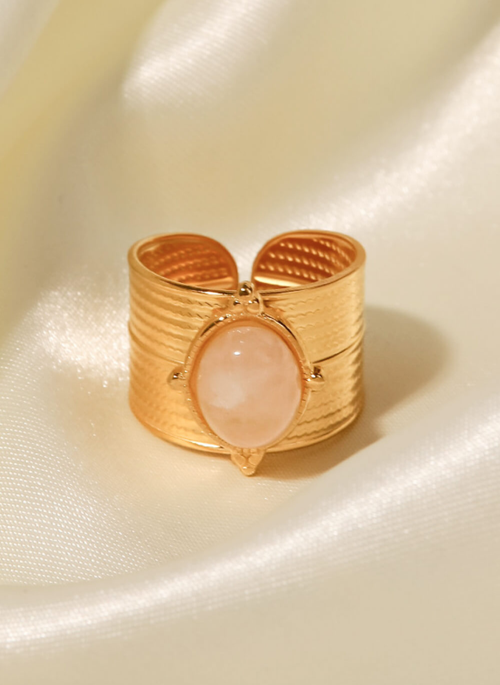 18K Gold-Plated Wide Open Ring