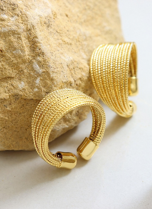 Titanium Steel Open Ring