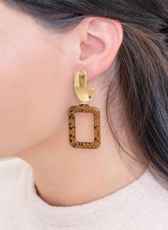 Brown Dangle Earrings