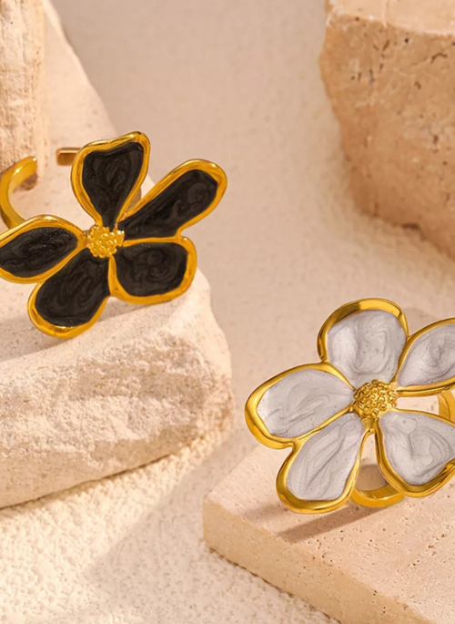 Flower Open Ring