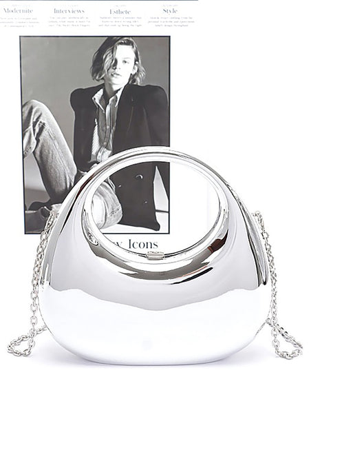 Polished Molded Top Handle Clutch