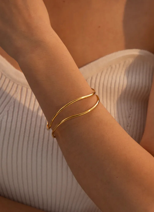 Minimalist Stainless Steel Cuff Bracelet