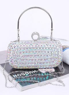 Crystal Iconic Convertible Box Clutch