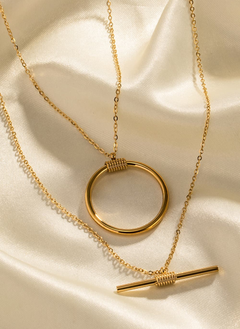Double-Layered Stainless Steel Necklace