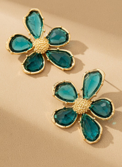 Crystal Petal Bloom Earrings