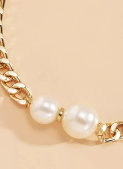 18K Gold-Plated Pearl Necklace