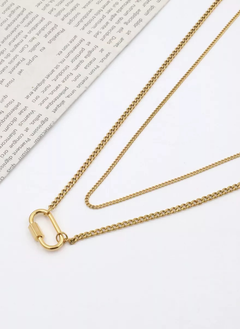 18K Gold-Plated Double Layered Necklace
