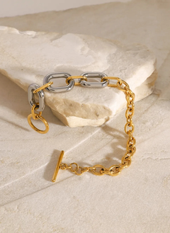 18K Gold-Plated Stainless Steel Chain Bracelet