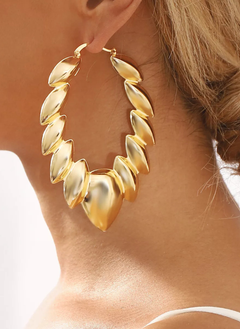 18K Gold-Plated Twisted Hoop Earrings