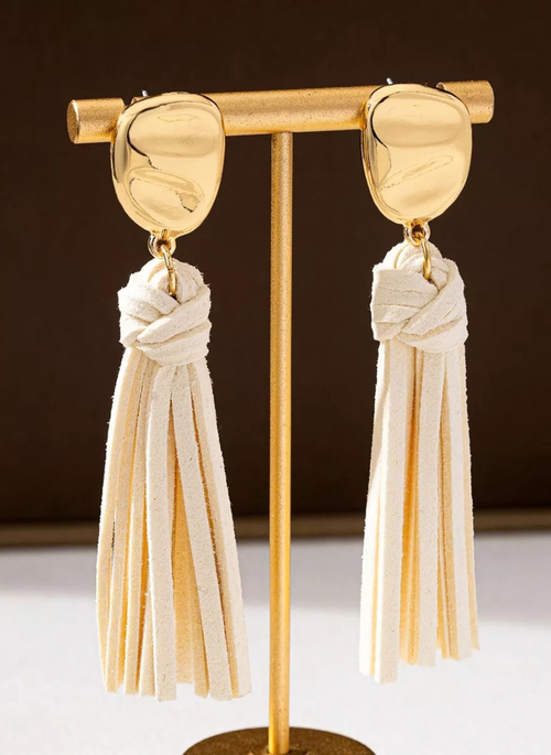18K Gold-Plated Tassel Earrings