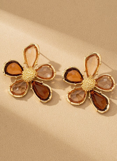 Crystal Petal Bloom Earrings