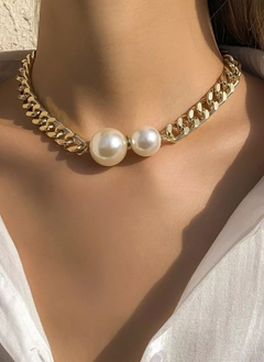18K Gold-Plated Pearl Necklace