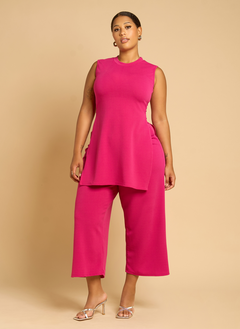 Azora Straight Leg Pants - Magenta