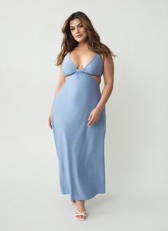 Summer Sky Cut-Out Maxi Dress