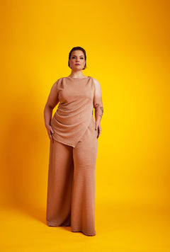 Leslie Longline Textured Cinched Top