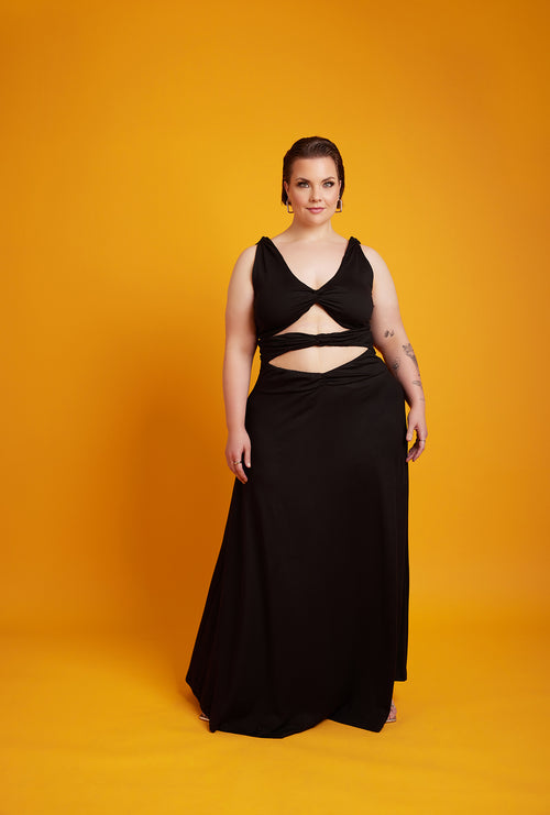 Anita Cut-Out A-Line Maxi Dress