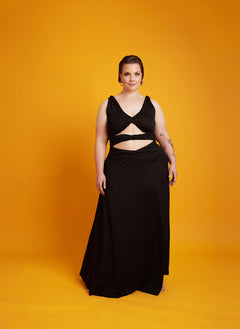 Anita Cut-Out A-Line Maxi Dress