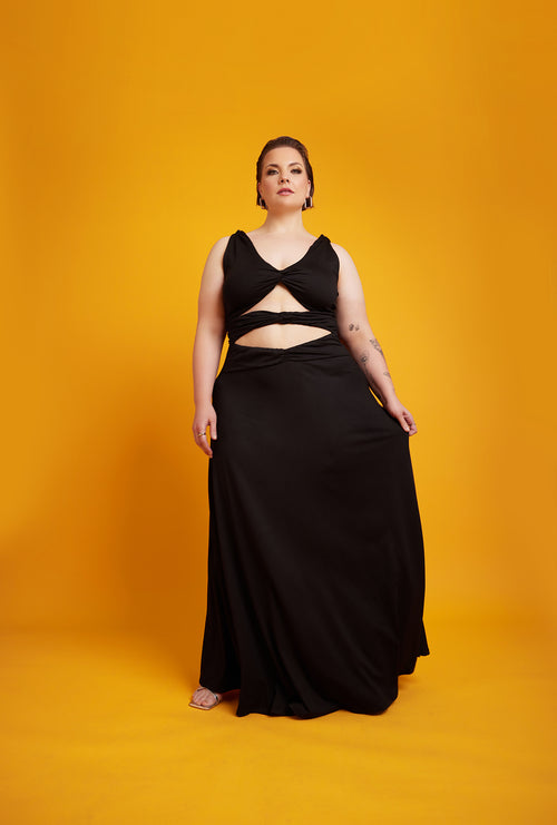 Anita Cut-Out A-Line Maxi Dress