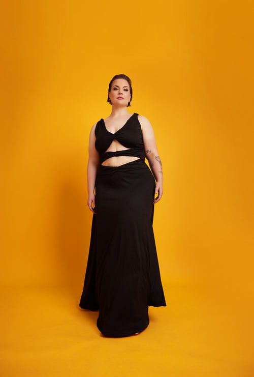 Anita Cut-Out A-Line Maxi Dress