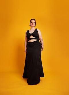 Anita Cut-Out A-Line Maxi Dress