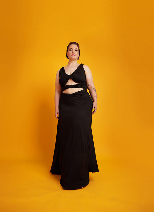 Anita Cut-Out A-Line Maxi Dress