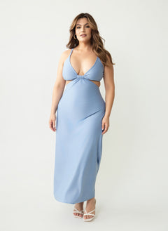 Summer Sky Cut-Out Maxi Dress