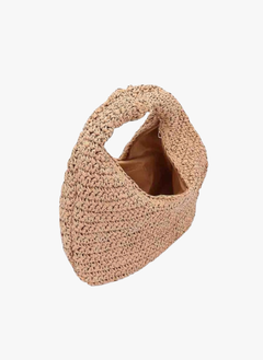Faux Straw Summer Hobo Bag