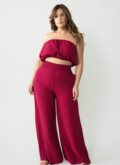 Helly Oversized Kimono Sleeve Blouse w. Tube Top