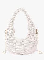 Cotton Woven Shoulder Bag