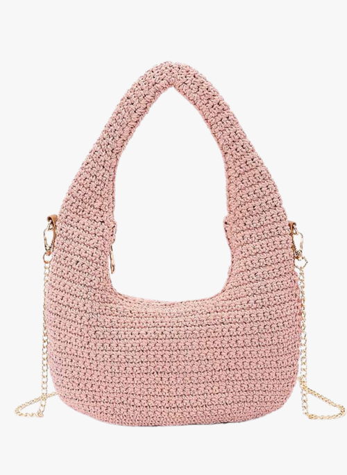 Cotton Woven Shoulder Bag
