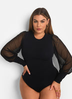 As I Am Mesh Sleeve Bodysuit