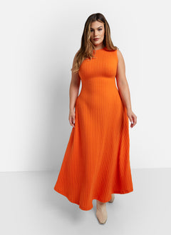 Astrid Ribbed Maxi A Line Dress