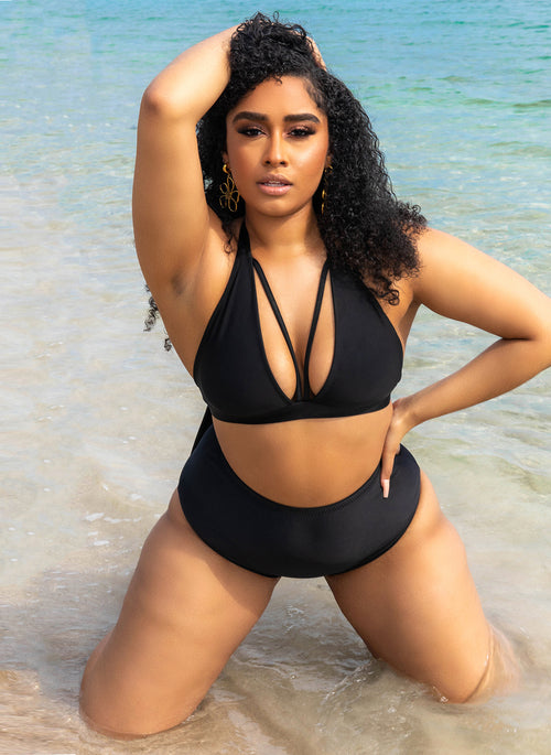 Rain Over Me Caged Swimsuit Top