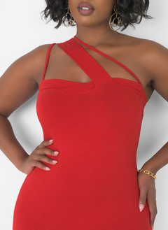 Get In Caged Bodycon Midi Dress