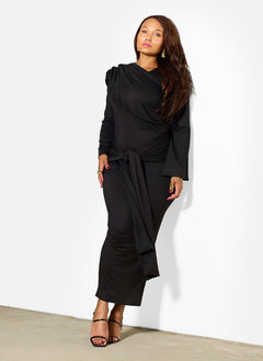 Esther Draped Jersey Maxi Dress