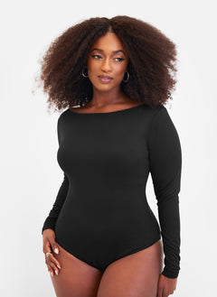Essential Boat Neck Long Sleeve Bodysuit