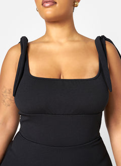 Evelyn Peasant Style Skater Maxi Dress