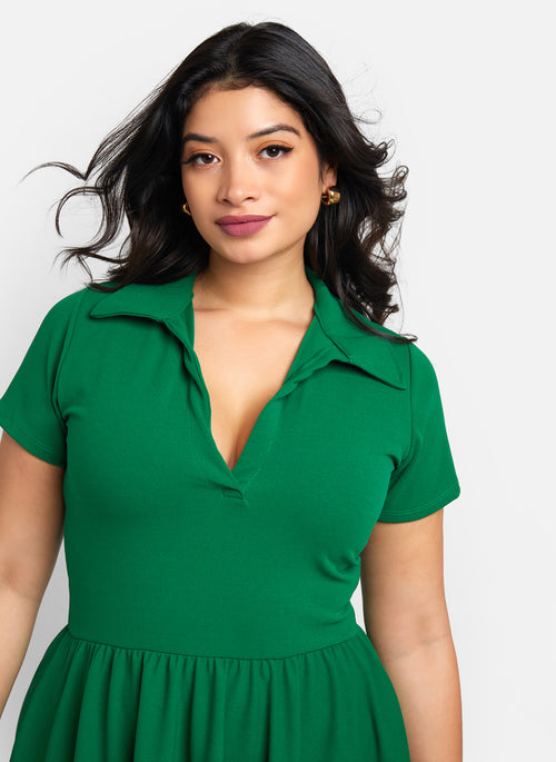 Faye Midi Skater Dress W. Pockets