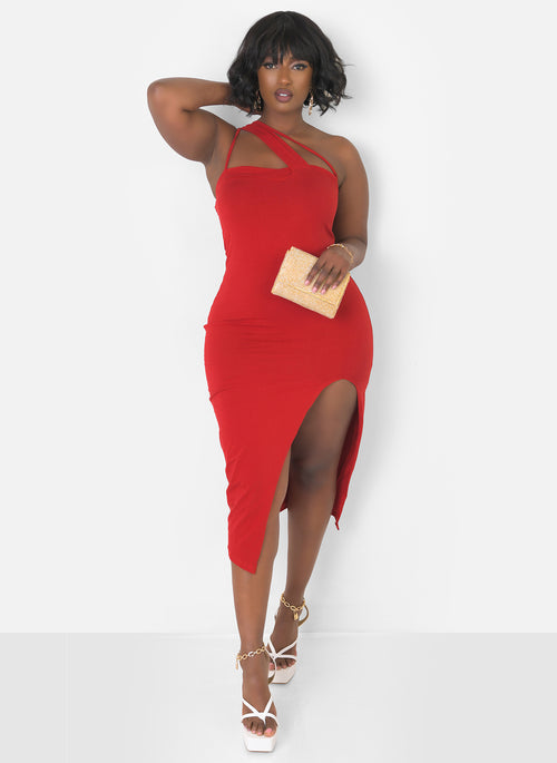 Get In Caged Bodycon Midi Dress