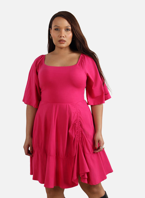 Julee Ruffled A-Line Dress