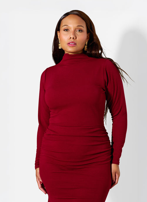 Lorena Ruched Jersey Gown