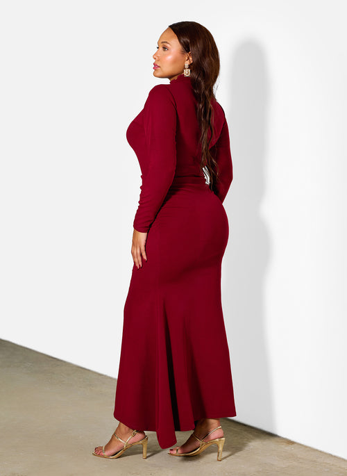 Lorena Ruched Jersey Gown