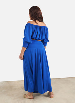 Leevy Drop Waist Maxi Skirt