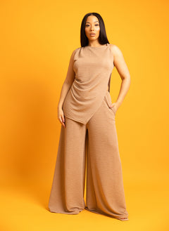 Leslie Longline Textured Cinched Top