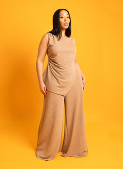 Leslie Longline Textured Cinched Top