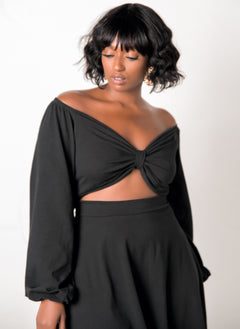 Puff Sleeve Skater Mini Dress